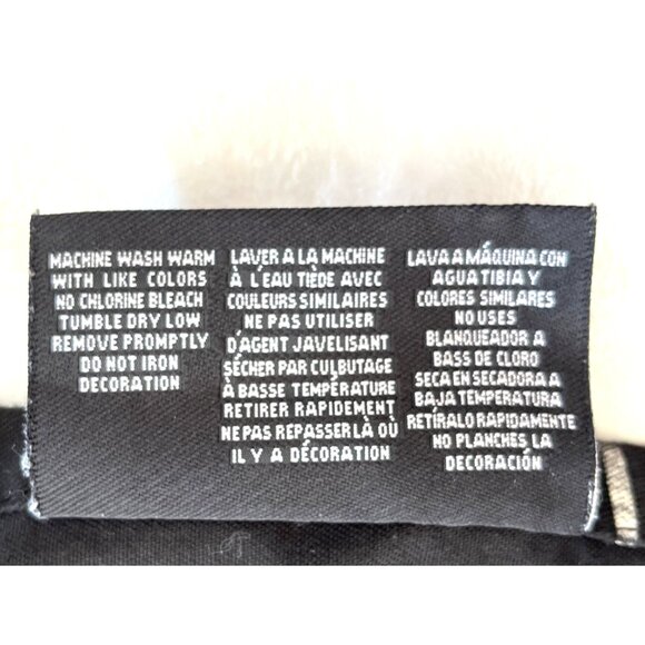 The Pampered Chef Black Apron With Pockets & Striped Trim 1n - Picture 6 of 7